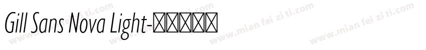 Gill Sans Nova Light字体转换